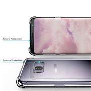 Handykette Schwarz/Weiss + Hülle für Samsung Galaxy A70 / A70s Schutzhülle mit Trage Band Kordel Schnur Case zum umhängen