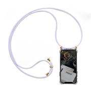 Handykette für Huawei P40 Pro Case zum umhängen Schutzhülle Kordel Handy Hülle, Halsband Weiss-Gold