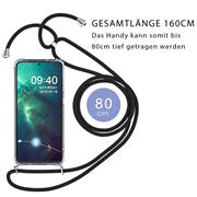 Handykette für Samsung Galaxy A7 2018 Case zum umhängen Schutzhülle Kordel Handy Hülle, Halsband Blau