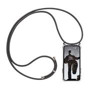 Handykette für iPhone 14 Pro Case zum umhängen Schutzhülle Kordel Handy Hülle, Halsband Grau