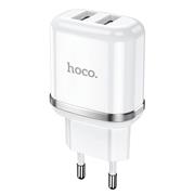 Hoco N4 USB Ladegerät + Lightning Kabel Netzteil Dual Port mit 2.4A Reise Ladestecker