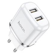 Hoco N4 USB Ladegerät + Micro USB Kabel Netzteil Dual Port mit 2.4A Reise Ladestecker