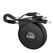Hoco U50 3in1 Ladekabel 1m Lightning | Micro-USB | USB-C Kabel Mehrfach Stecker