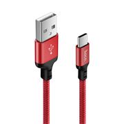 Hoco High Speed X14 - 1m USB-C Ladekabel Nylon USB Kabel Datenkabel