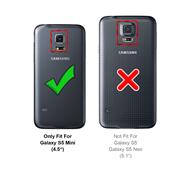 Flipcase für Samsung Galaxy S5 Mini Hülle Klapphülle Cover klassische Handy Schutzhülle