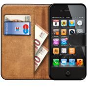 Basic Handyhülle für Apple iPhone 4 / 4s Hülle Book Case klappbare Schutzhülle