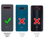 Basic Handyhülle für LG K51s Hülle Book Case klappbare Schutzhülle