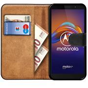 Basic Bookcase Hülle für Motorola Moto E6 Play Case klappbare Schutzhülle