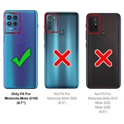 Basic Handyhülle für Motorola Moto G100 Hülle Book Case klappbare Schutzhülle