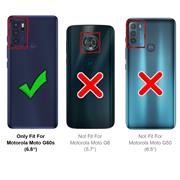 Basic Handyhülle für Motorola Moto G60s Hülle Book Case klappbare Schutzhülle