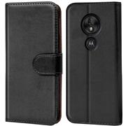 Basic Bookcase Hülle für Motorola Moto G7 Play Case klappbare Schutzhülle
