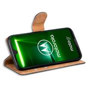 Basic Bookcase Hülle für Motorola Moto G7 Power Case klappbare Schutzhülle