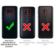 Basic Bookcase Hülle für Motorola Moto G7 / G7 Plus Case klappbare Schutzhülle