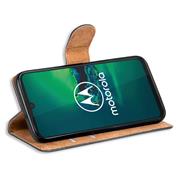 Basic Bookcase Hülle für Motorola Moto G8 Plus Case klappbare Schutzhülle