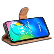 Basic Bookcase Hülle für Motorola Moto G8 Case klappbare Schutzhülle