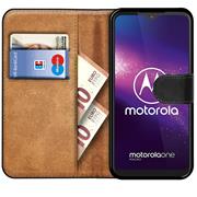 Basic Bookcase Hülle für Motorola One Macro Case klappbare Schutzhülle