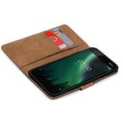 Basic Bookcase Hülle für Nokia 2.1 Case klappbare Schutzhülle