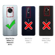 Basic Bookcase Hülle für Nokia 7.2 6.2 Case klappbare Schutzhülle