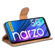 Basic Handyhülle für Realme Narzo 30 5G Hülle Book Case klappbare Schutzhülle