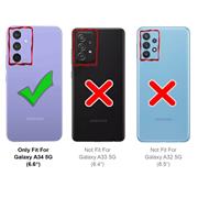 Basic Handyhülle für Samsung Galaxy A34 5G Hülle Book Case klappbare Schutzhülle
