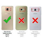 Basic Bookcase Hülle für Samsung Galaxy A3 2016 Case klappbare Schutzhülle