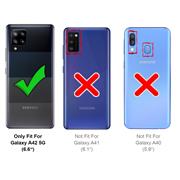 Basic Handyhülle für Samsung Galaxy A42 5G Hülle Book Case klappbare Schutzhülle