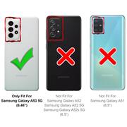 Handykette für Samsung Galaxy A53 5G Case zum umhängen Schutzhülle Kordel Handy Hülle, Halsband Camouflage Grün