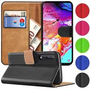 Basic Bookcase Hülle für Samsung Galaxy A70 / A70s Case klappbare Schutzhülle
