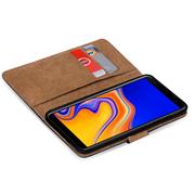Basic Bookcase Hülle für Samsung Galaxy J6 Plus Case klappbare Schutzhülle