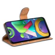 Basic Bookcase Hülle für Samsung Galaxy M30s M21 Case klappbare Schutzhülle