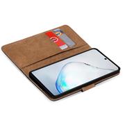 Basic Bookcase Hülle für Samsung Galaxy Note 10 Plus Case klappbare Schutzhülle