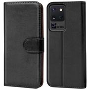 Basic Bookcase Hülle für Samsung Galaxy S20 Ultra Case klappbare Schutzhülle
