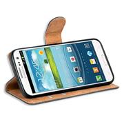 Basic Bookcase Hülle für Samsung Galaxy S3 Mini Case klappbare Schutzhülle