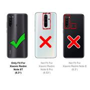 Basic Bookcase Hülle für Xiaomi Redmi Note 8T Case klappbare Schutzhülle