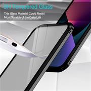 Metall Case für iPhone 13 Hülle | Cover mit eingebautem Magnet Rückseite und Vorderseite aus Glas