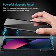 Metall Case für iPhone 13 Pro Max Hülle | Cover mit eingebautem Magnet Rückseite und Vorderseite aus Glas
