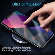 Metall Case für iPhone 13 Pro Max Hülle | Cover mit eingebautem Magnet Rückseite und Vorderseite aus Glas