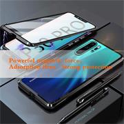 Metall Case für Huawei P30 Pro Hülle | Cover mit eingebautem Magnet Rückseite und Vorderseite aus Glas