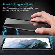 Metall Case für Samsung Galaxy S21 Plus Hülle | Cover mit eingebautem Magnet Rückseite und Vorderseite aus Glas