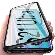 Metall Case für Samsung Galaxy S21 Ultra Hülle | Cover mit eingebautem Magnet Rückseite und Vorderseite aus Glas