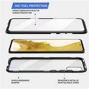 Metall Case für Samsung Galaxy S23 Plus Hülle | Cover mit eingebautem Magnet Rückseite und Vorderseite aus Glas