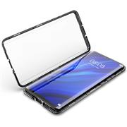 Metall Case für Samsung Galaxy S23 Ultra Hülle | Cover mit eingebautem Magnet Rückseite und Vorderseite aus Glas