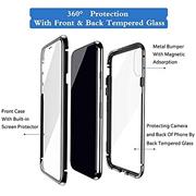 Metall Case für Samsung Galaxy S9 Hülle | Cover mit eingebautem Magnet Rückseite und Vorderseite aus Glas