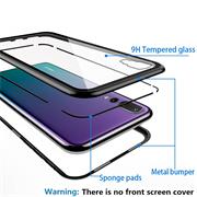 Metall Case für Huawei P20 Lite Hülle | Cover mit eingebautem Magnet Backcover aus Glas
