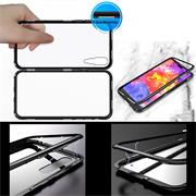 Metall Case für Huawei P40 Hülle | Cover mit eingebautem Magnet Backcover aus Glas