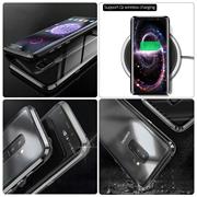Metall Case für Samsung Galaxy A50 / A30s Hülle | Cover mit eingebautem Magnet Backcover aus Glas