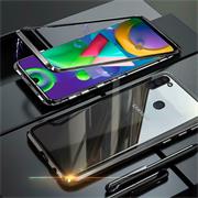 Metall Case für Samsung Galaxy M11 Hülle | Cover mit eingebautem Magnet Backcover aus Glas