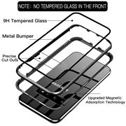 Metall Case für Samsung Galaxy M11 Hülle | Cover mit eingebautem Magnet Backcover aus Glas