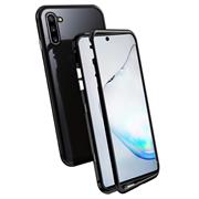 Metall Case für Samsung Galaxy Note 10 Hülle | Cover mit eingebautem Magnet Backcover aus Glas