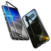 Metall Case für Samsung Galaxy S10 Hülle | Cover mit eingebautem Magnet Backcover aus Glas